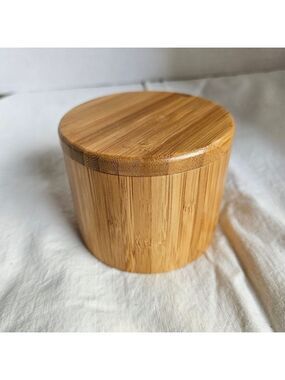 Totally Bamboo Round Salt Box
